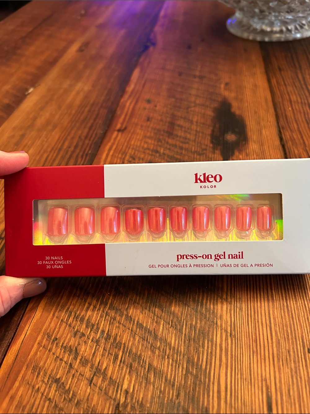 Kleo Kolor Berry Juicy Press-On Gel Nails - 30 Pack